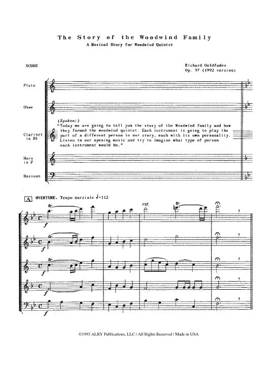 Goldfaden, R :: The Story of the Woodwind Family