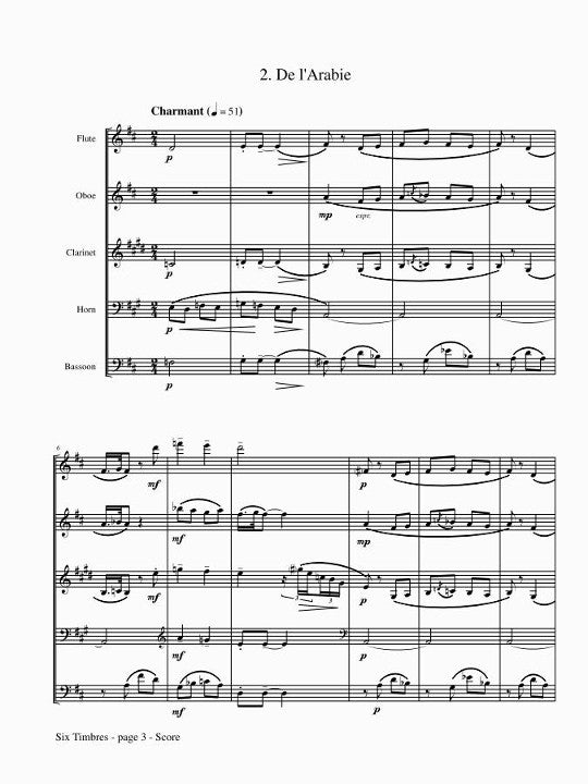 Capodaglio, L :: Six Timbres