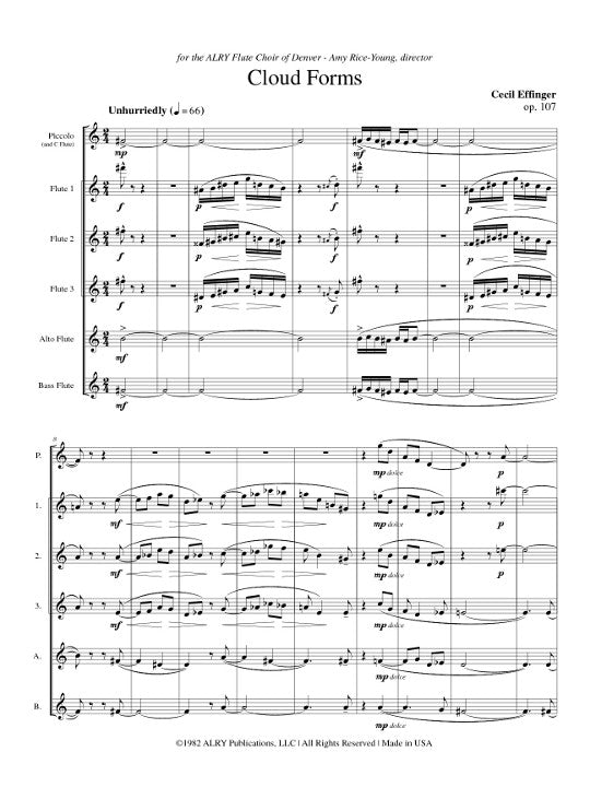 Effinger, C :: Cloud Forms op. 107
