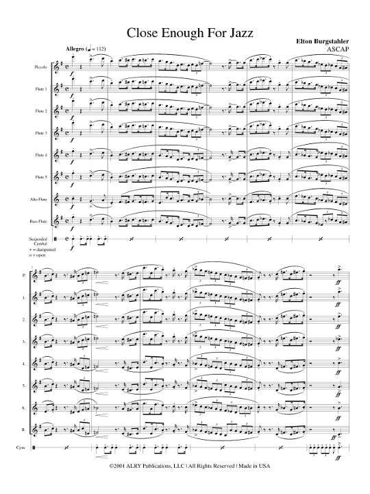Burgstahler, E :: Close Enough for Jazz