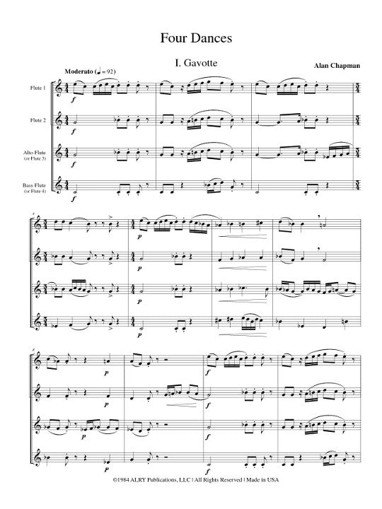 Chapman, A :: Four Dances