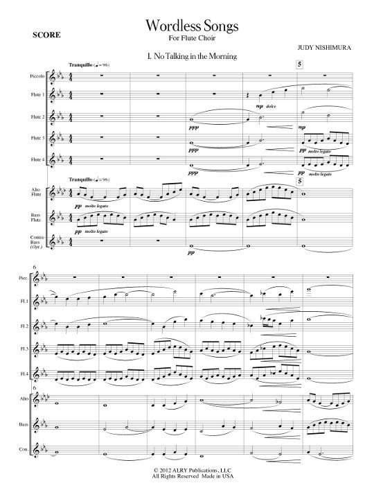 Nishimura, J :: Wordless Songs