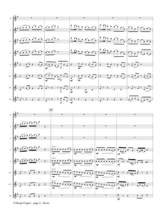 McIntosh, L :: Calliope Capers from 'Suite for Flute Ensemble'
