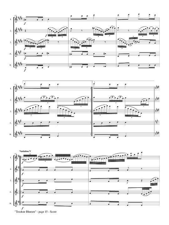 Schubert, F :: Trockne Blumen: Introduction and Variations