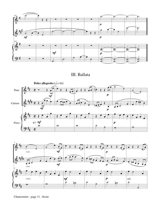 McMichael, C :: Chansonnier
