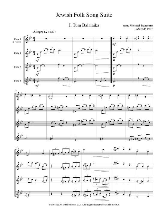 Traditional :: Jewish Folk Song Suite