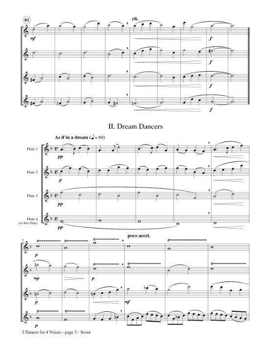 Anderson, DJ :: 3 Dances for 4 Voices