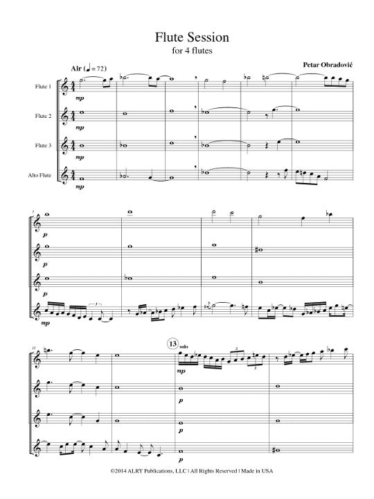 Obradovic, P :: Flute Sessions
