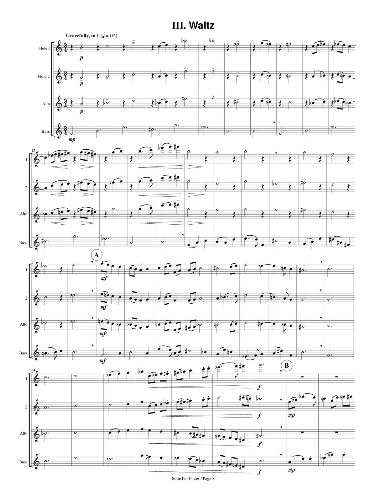 Whitaker, H :: A Suite for Flutes