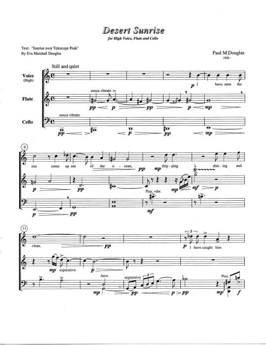 Douglas, PM :: Trois Poemes [Three Poems]