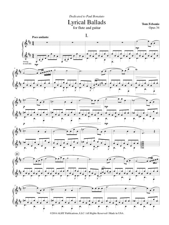 Febonio, TG :: Lyrical Ballads op. 34a