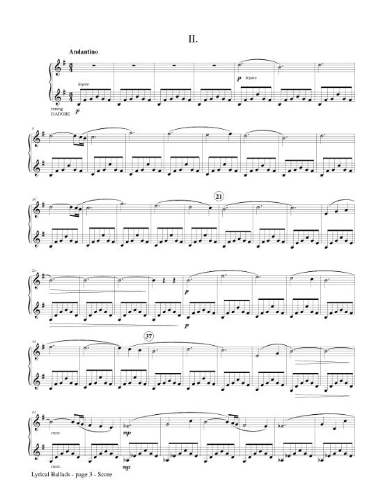Febonio, TG :: Lyrical Ballads op. 34a