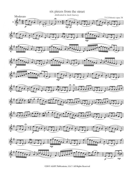 Febonio, TG :: Six Pieces from the Street op. 38