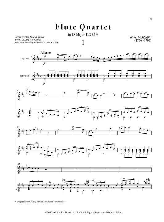 Mozart, WA :: Flute Quartet in D Major K. 285