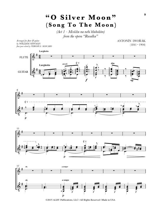 Dvorak, A :: O Silver Moon (Song to the Moon)