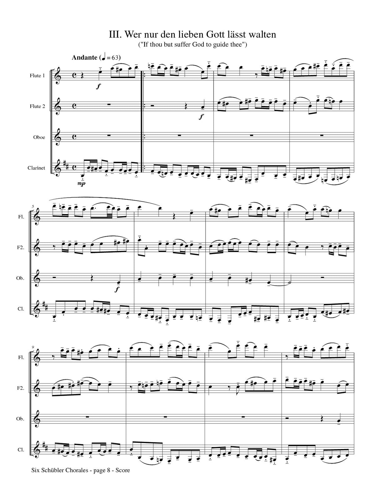 Bach, JS :: Six Schubler Chorals