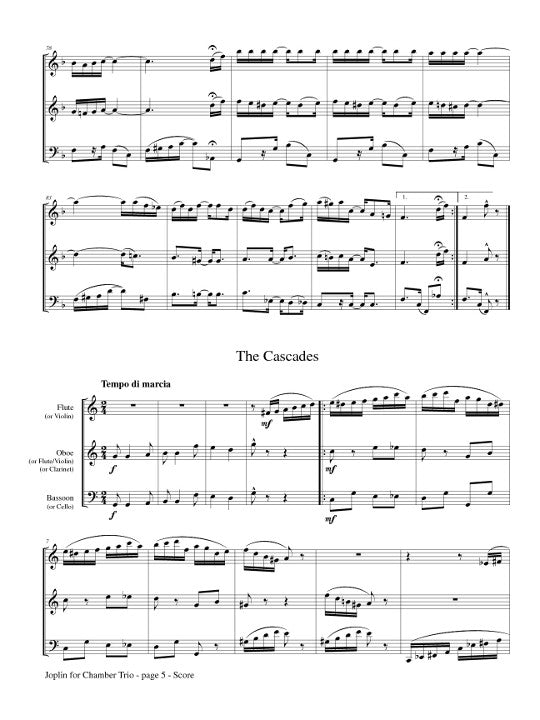 Joplin, S :: Joplin for Chamber Trio