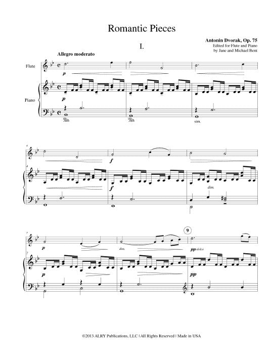 Dvorak, A :: Romantic Pieces op. 75