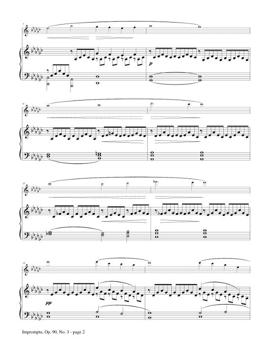 Schubert, F :: Impromptu op. 90, No. 3