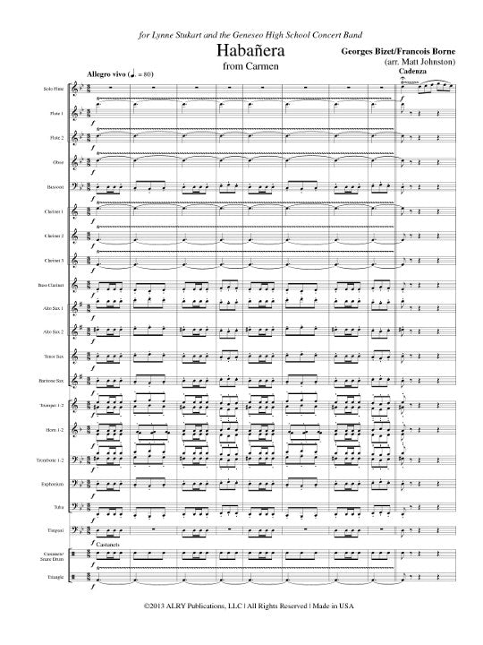 Borne, F :: Habanera from Carmen