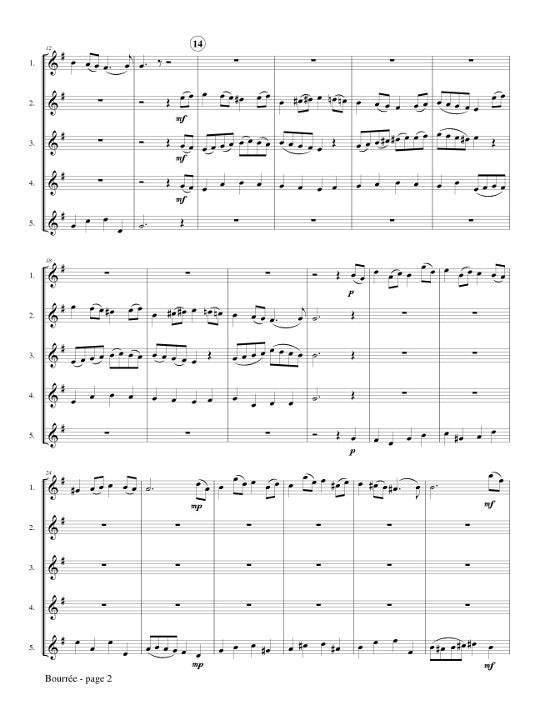 Bach, JS :: Bourree