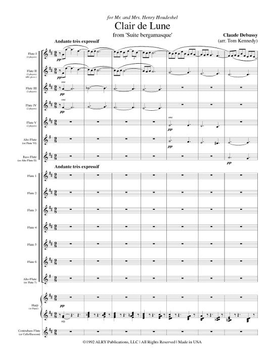 Debussy, C :: Clair de Lune