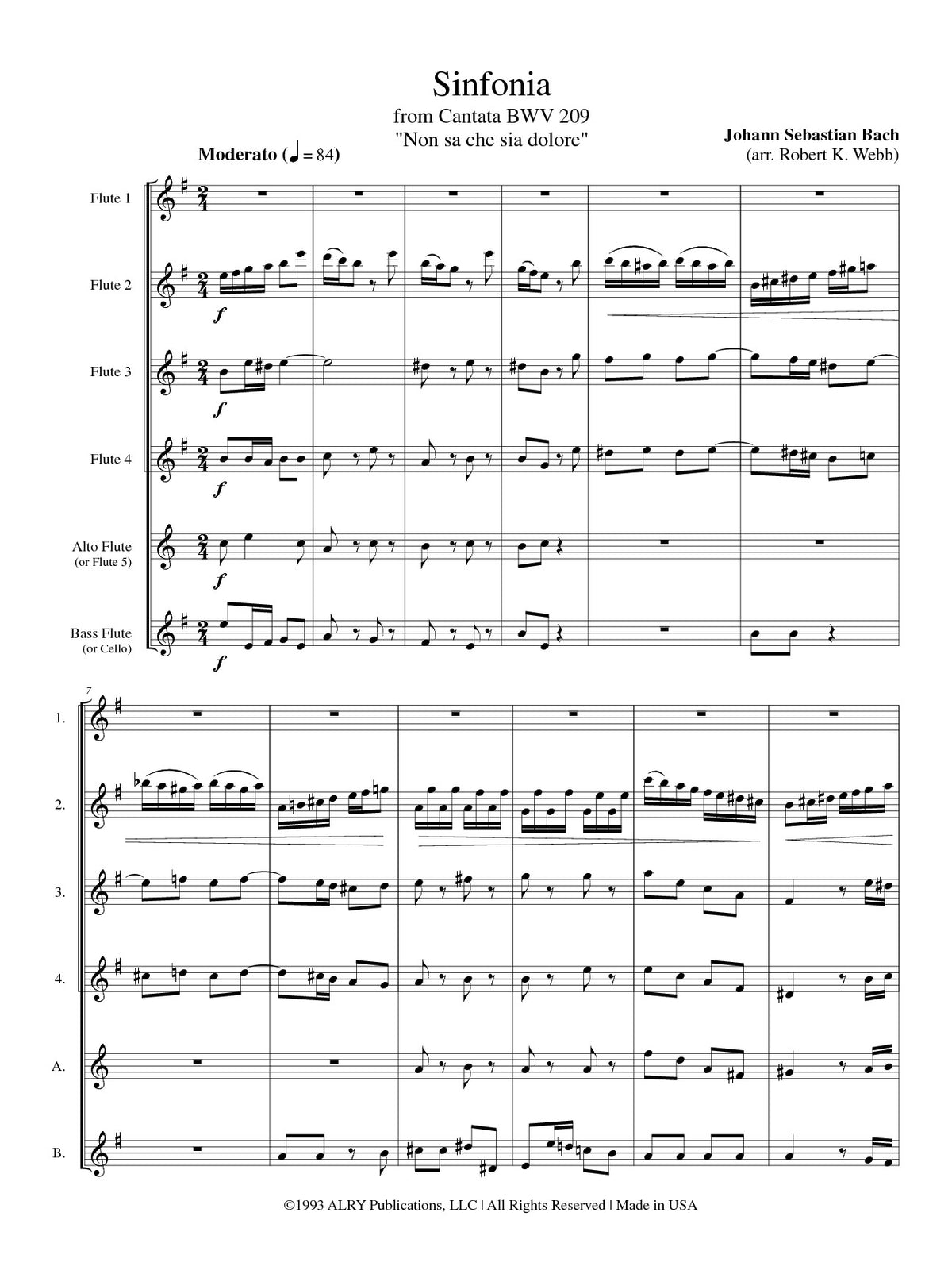 Bach, JS :: Sinfonia from 'Non sa che sia dolore'