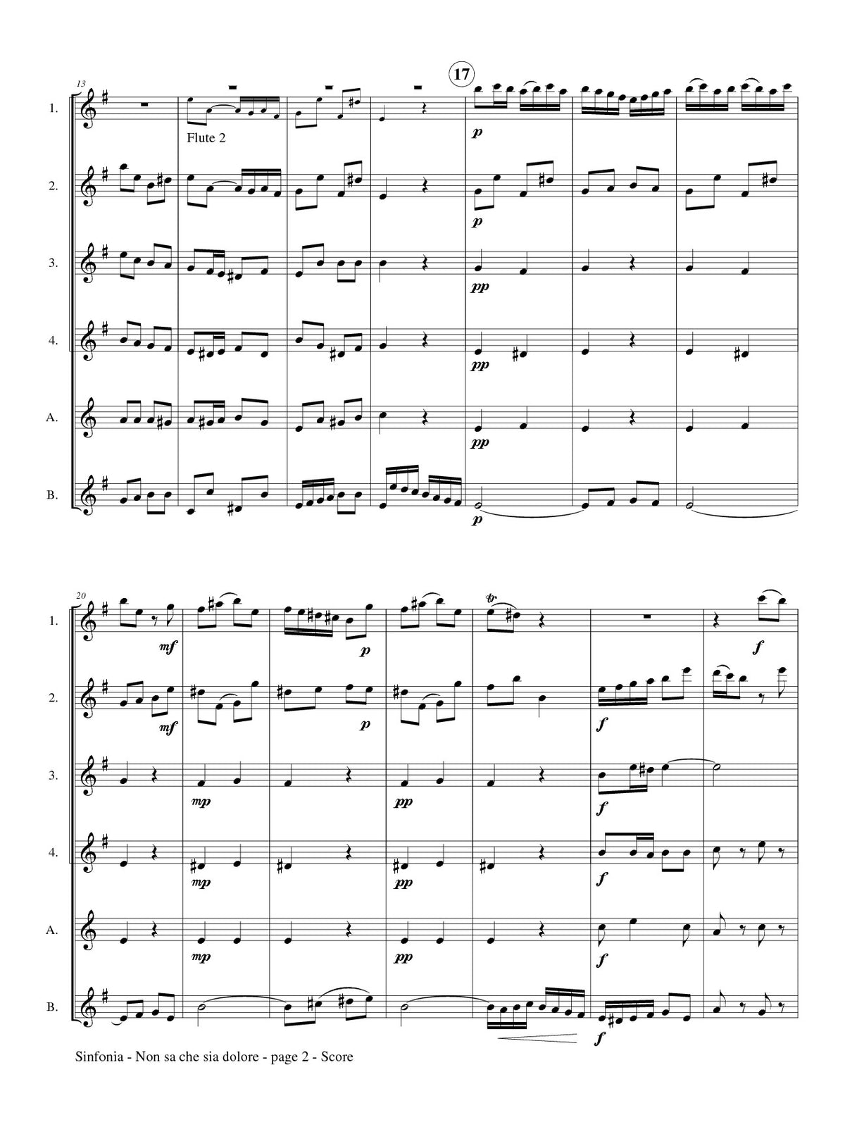 Bach, JS :: Sinfonia from 'Non sa che sia dolore'