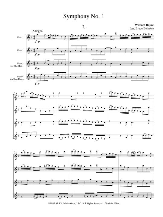 Boyce, W :: Symphony No. 1