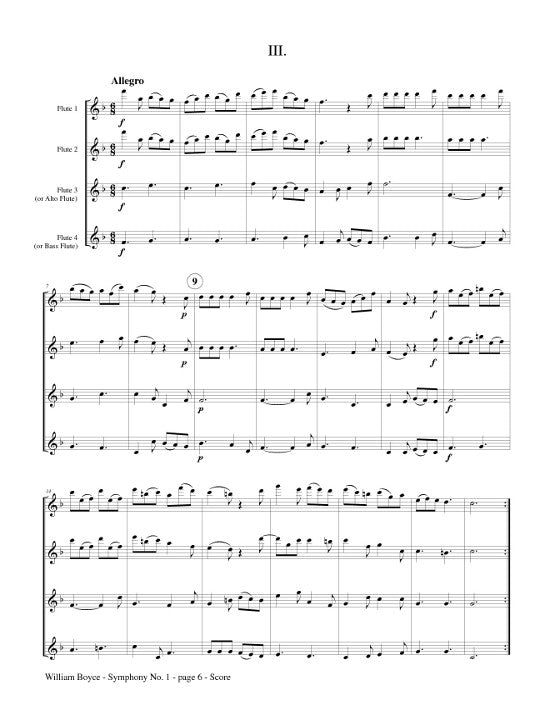 Boyce, W :: Symphony No. 1