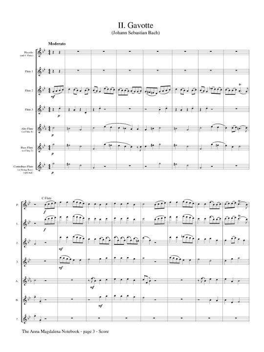 Bach, JS :: The Anna Magdalena Notebook