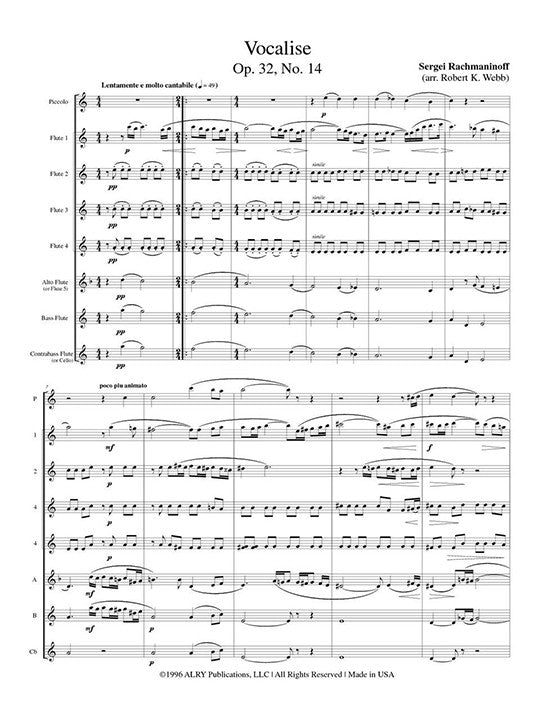 Rachmaninoff, S :: Vocalise