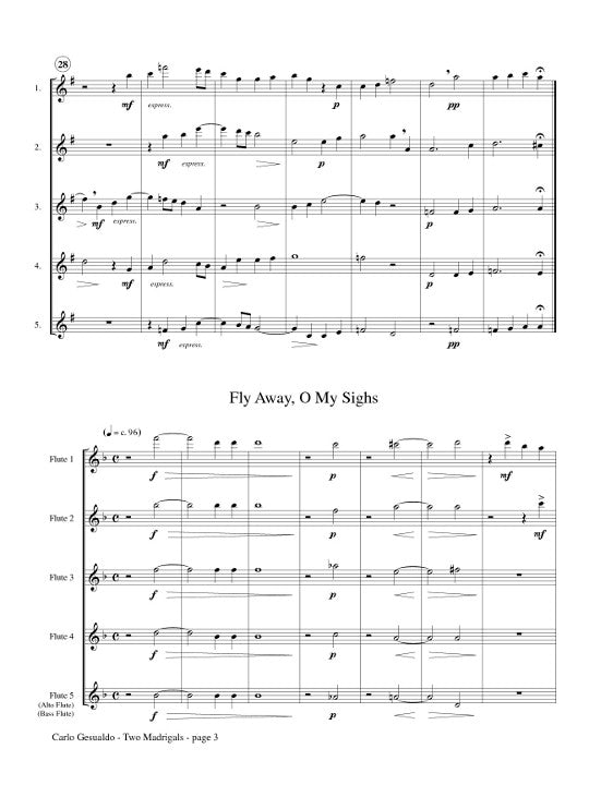 Gesualdo, C :: Two Madrigals