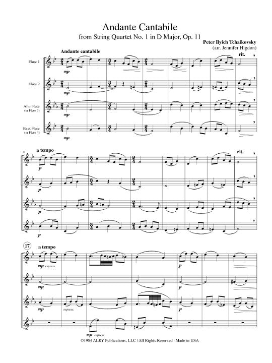 Tchaikovsky, PI :: Andante Cantabile