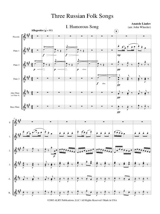 Liadov, A :: Three Russian Folk Songs