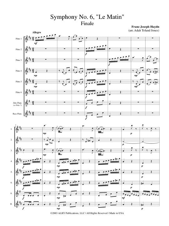 Haydn, J :: Symphony No. 6 'Le Matin': Finale