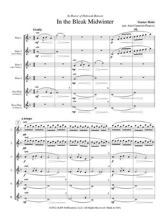 Holst, G :: In the Bleak Midwinter