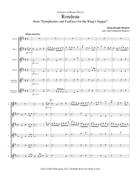 Mouret, J-J :: Rondeau from 'Symphonies and Fanfares for the King's Supper'