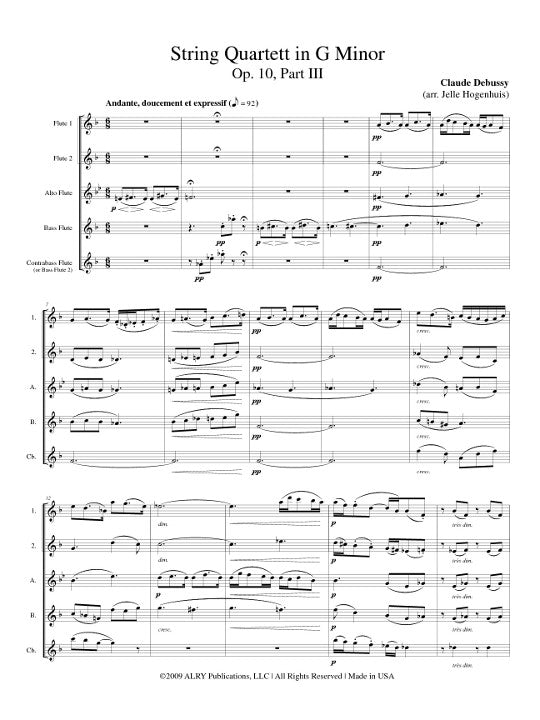 Debussy, C :: String Quartett in G Minor op. 10, Part III