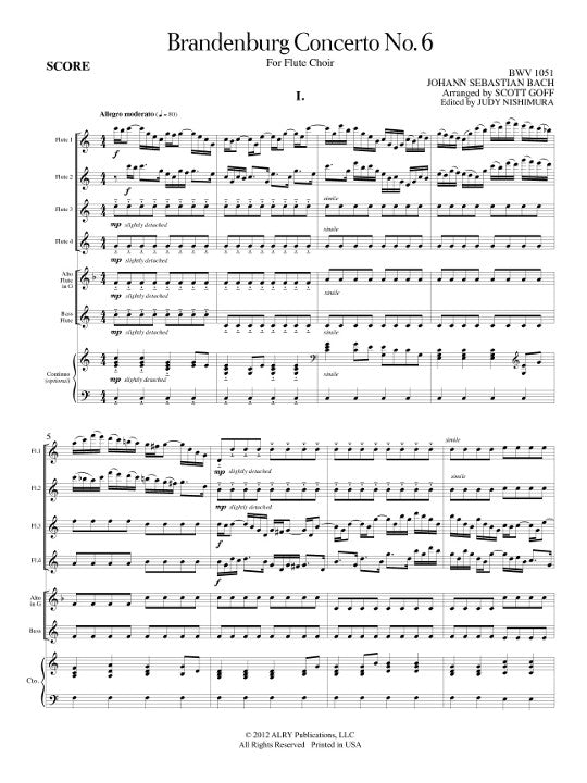 Bach , JS :: Brandenburg Concerto No. 6