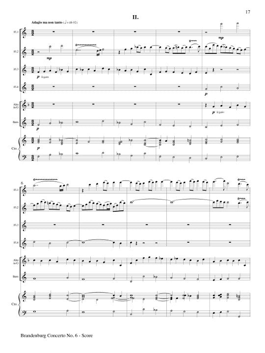 Bach , JS :: Brandenburg Concerto No. 6