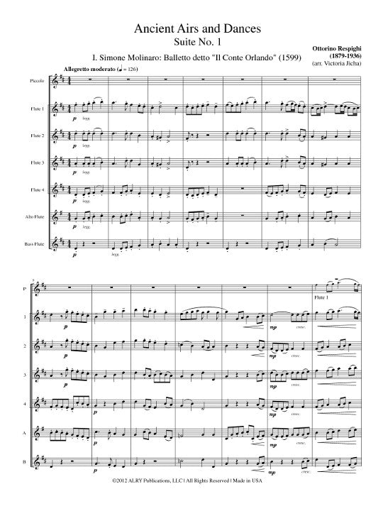 Respighi, O :: Ancient Airs and Dances, Suite No. 1