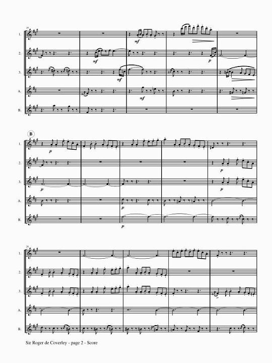 Bridge, F :: Sir Roger de Coverley: A Christmas Dance