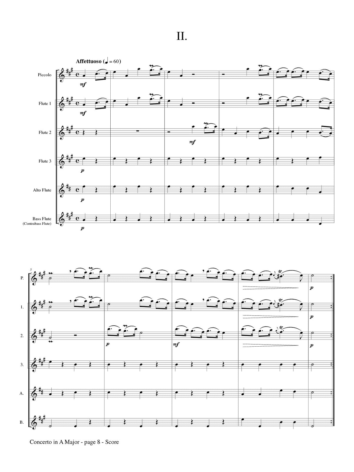 Boismortier, JB :: Concerto in A Minor Op. 15, No. 5