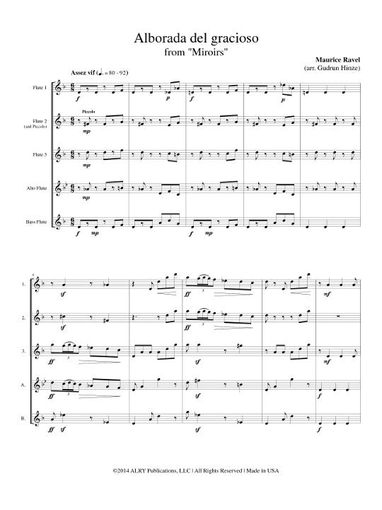 Ravel, M :: Alborada del gracioso from 'Miroirs'