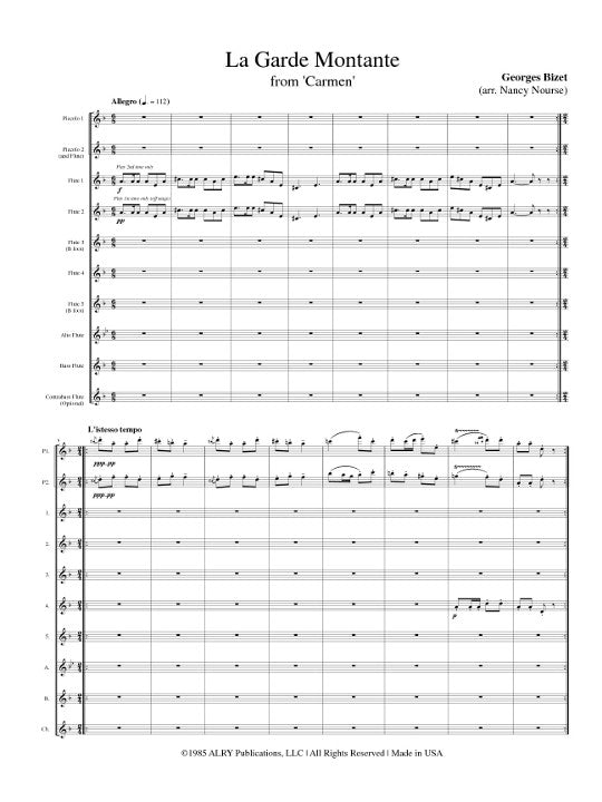 Bizet, G :: La Garde Montante