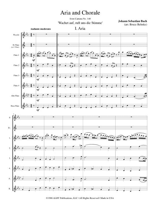 Bach, JS :: Aria and Chorale from Cantata BWV 140
