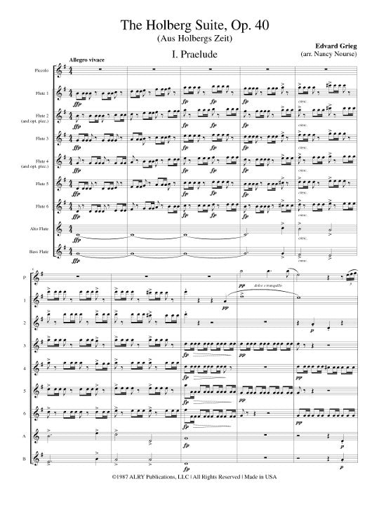 Grieg, E :: Aus Holbergs Zeit op. 40 [The Holberg Suite op. 40]