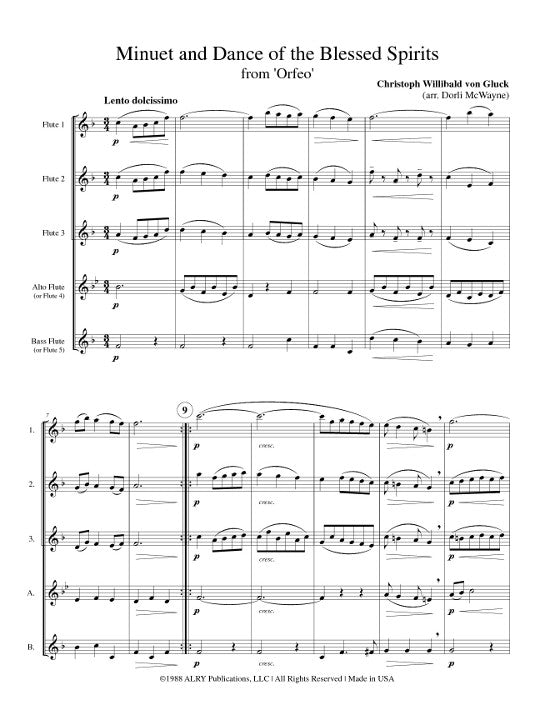 Gluck, CW :: Minuet and Dance of the Blessed Spirits