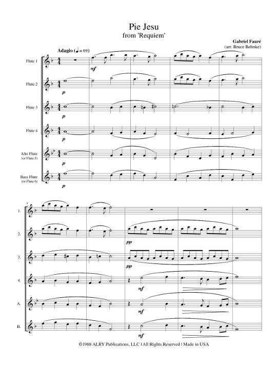 Faure, G :: Pie Jesu